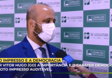 O líder do PSL na Câmara, deputado Vitor Hugo (GO), defendeu a importância do voto impresso auditável