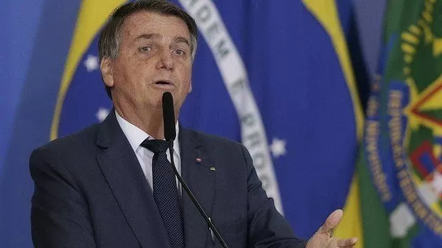 O presidente Jair Bolsonaro em evento no Palácio do Planalto Foto: Cristiano Mariz