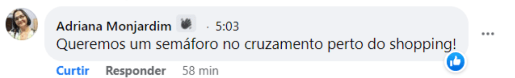 Moradora solicita instalação de semáforo no cruzamento perto do Hospital Municipal de Cidade Ocidental, GO