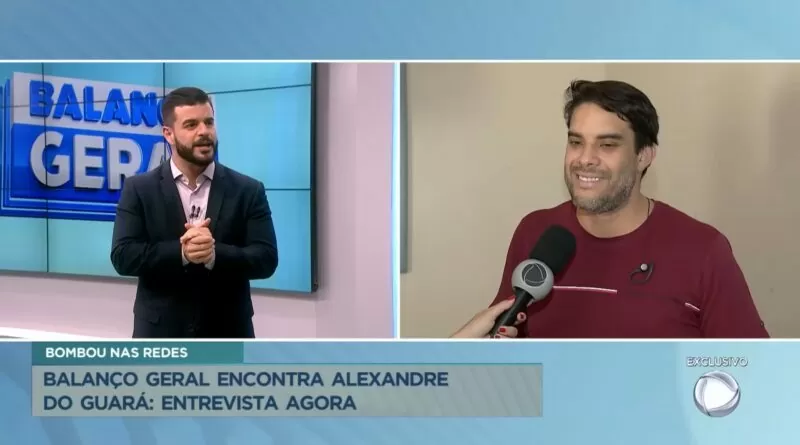 Alexandre dá entrevista no Balanço Geral/DF