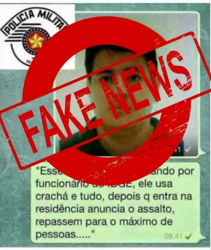 IBGE alerta para informação fake news que voltou a circular na rede social