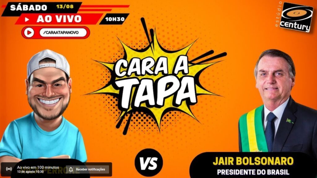 Podcast de Rica Perroni com Bolsonaro será hoje (13/08)! Último Flow já ultrapassa 13 milhões