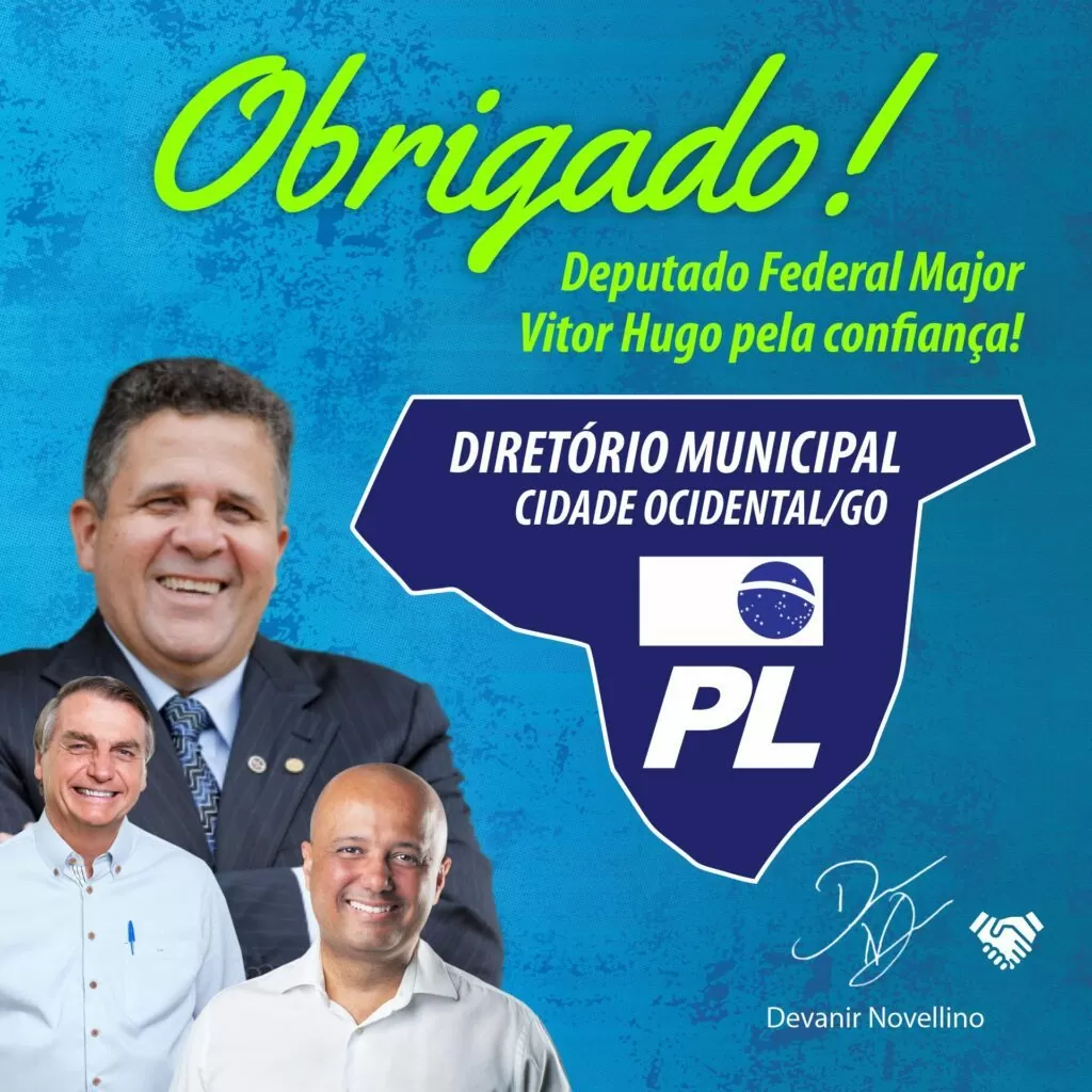 Devanir Novellino assume presidência do Partido Liberal (PL) de Cidade Ocidental, GO