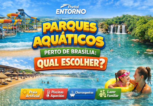 Parques aquáticos perto de Brasília com piscinas e lazer familiar